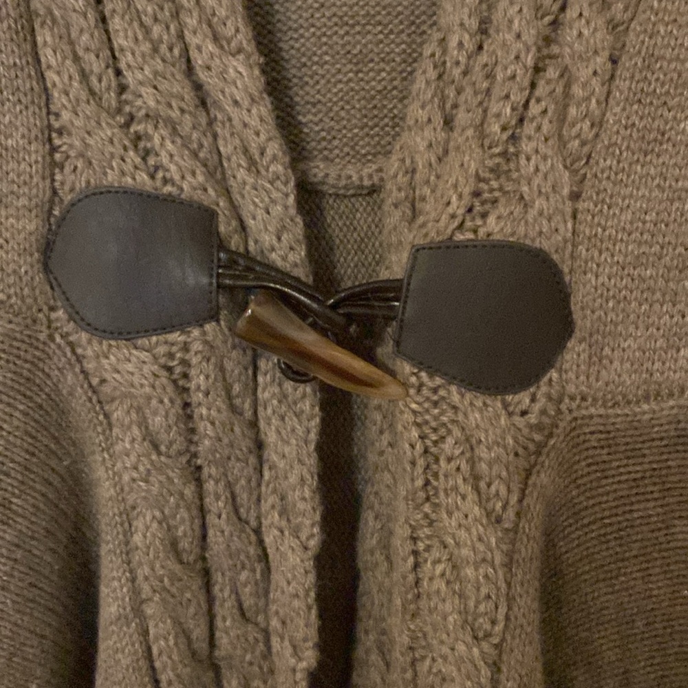 Soft Surroundings Fitted Waist Cardigan Taupe XS - Picture 4 of 7